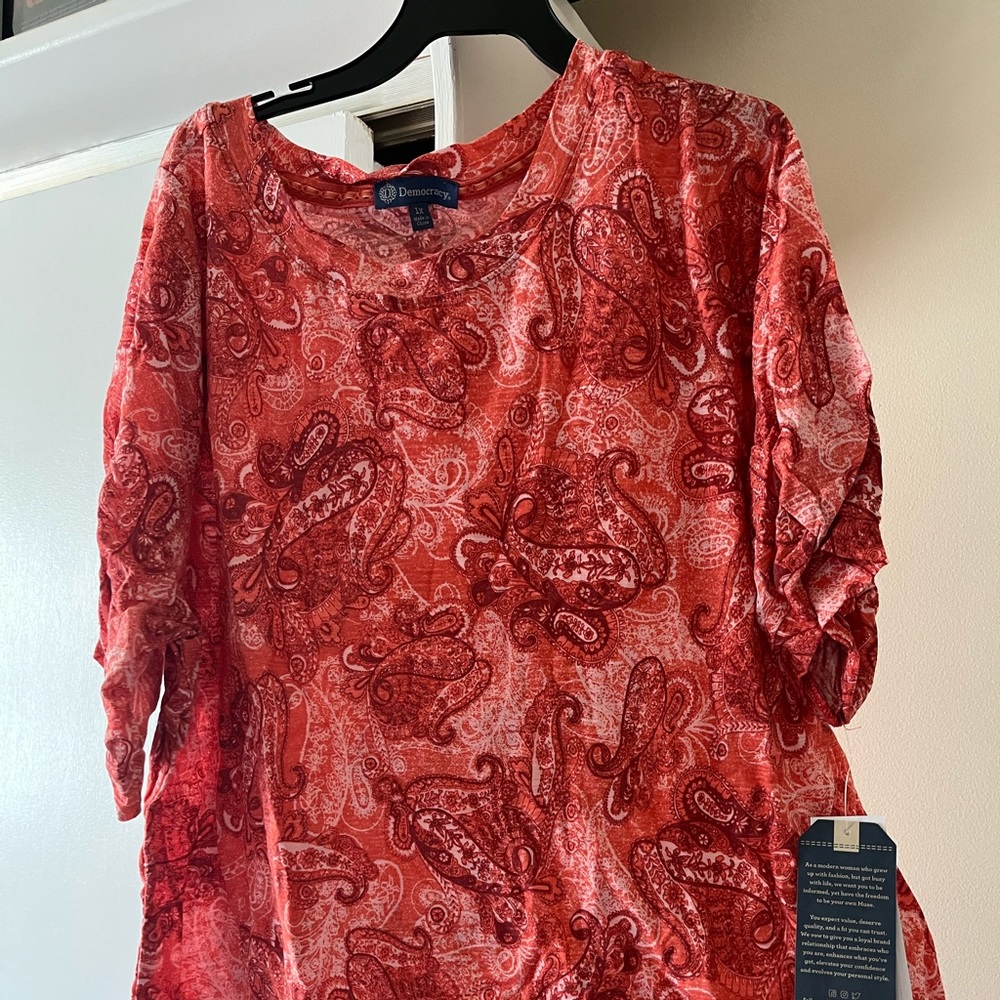 Paisley top. Never worn. New with tags